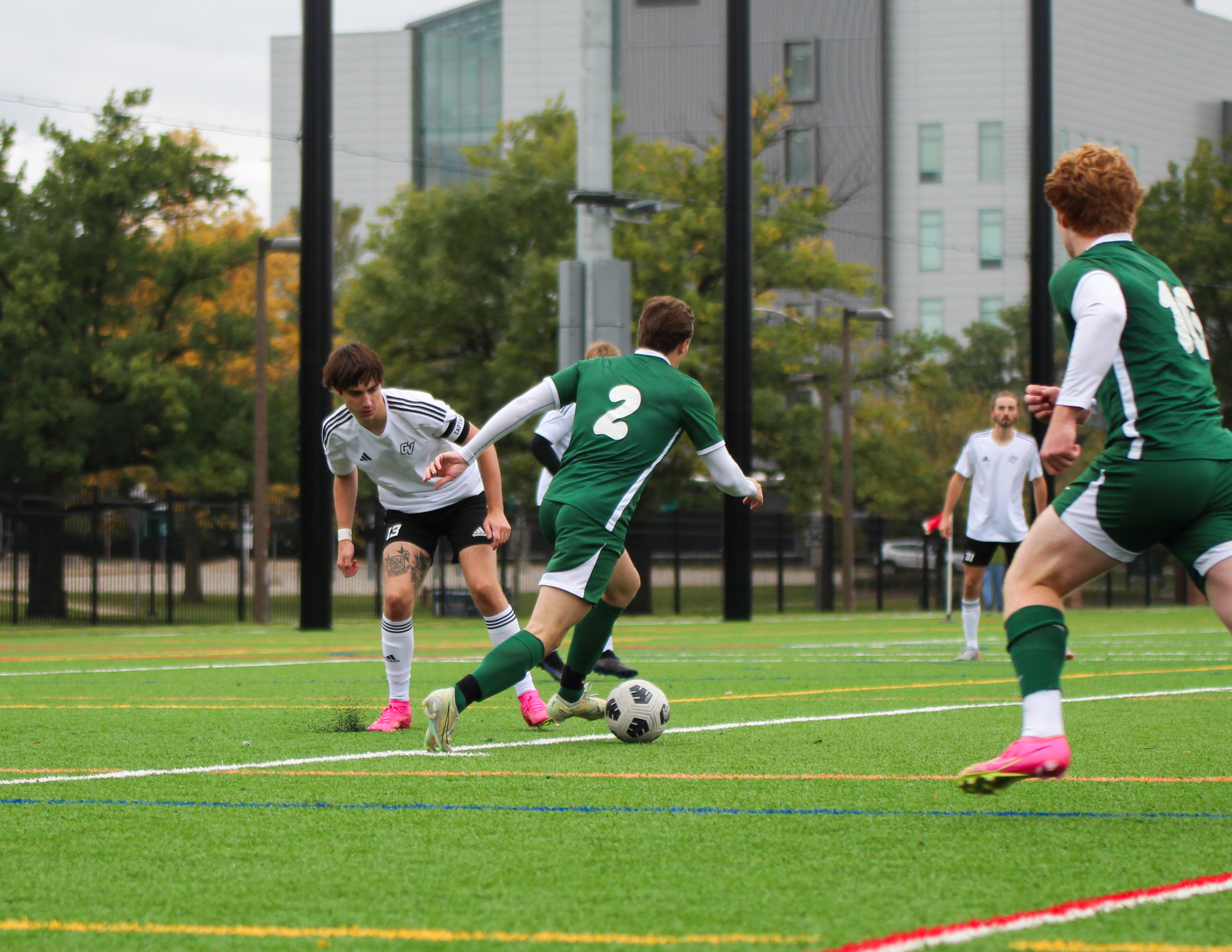 Action Shot of Mens soccer