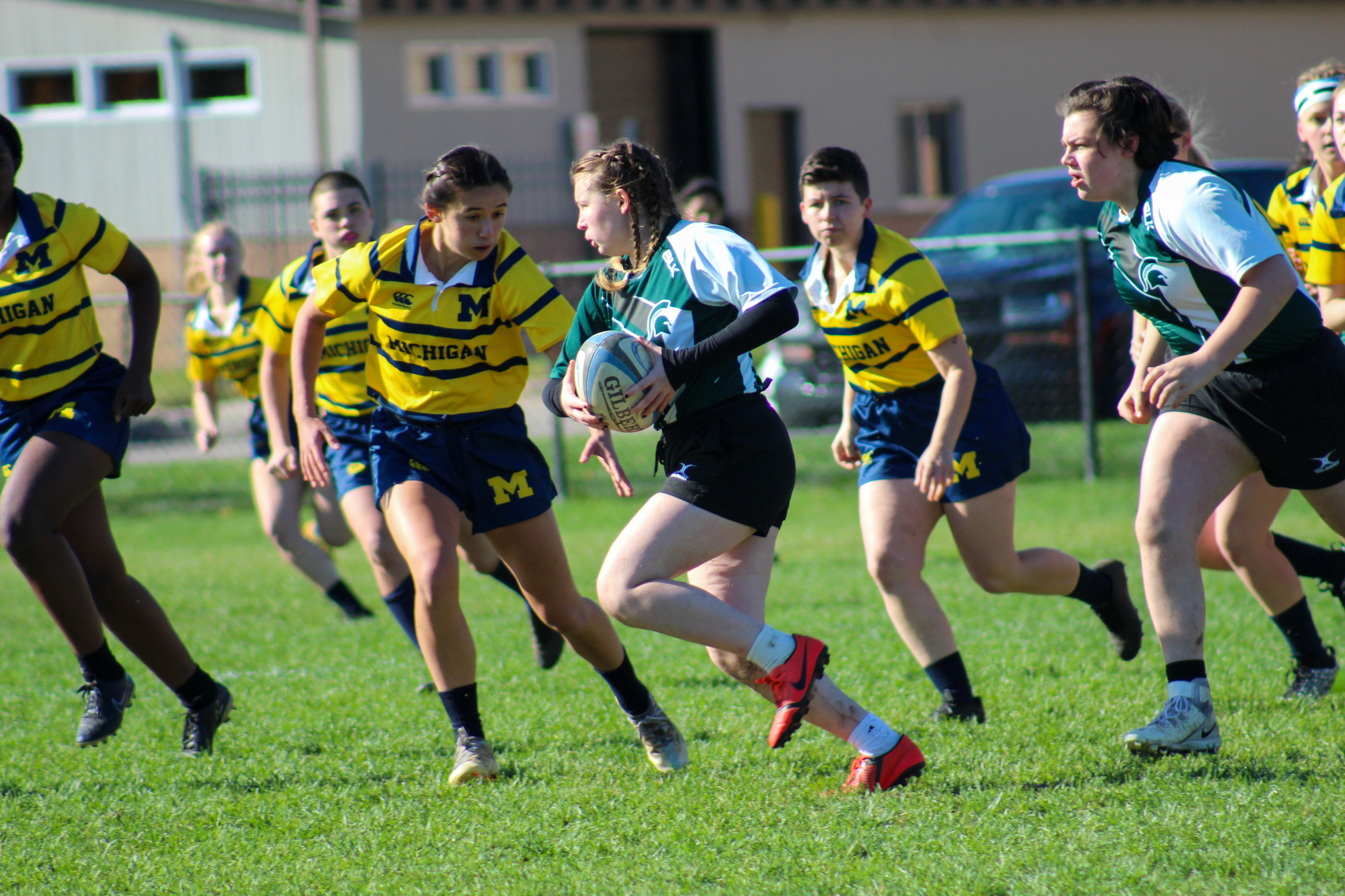 Women's Rugby Action Shot 
