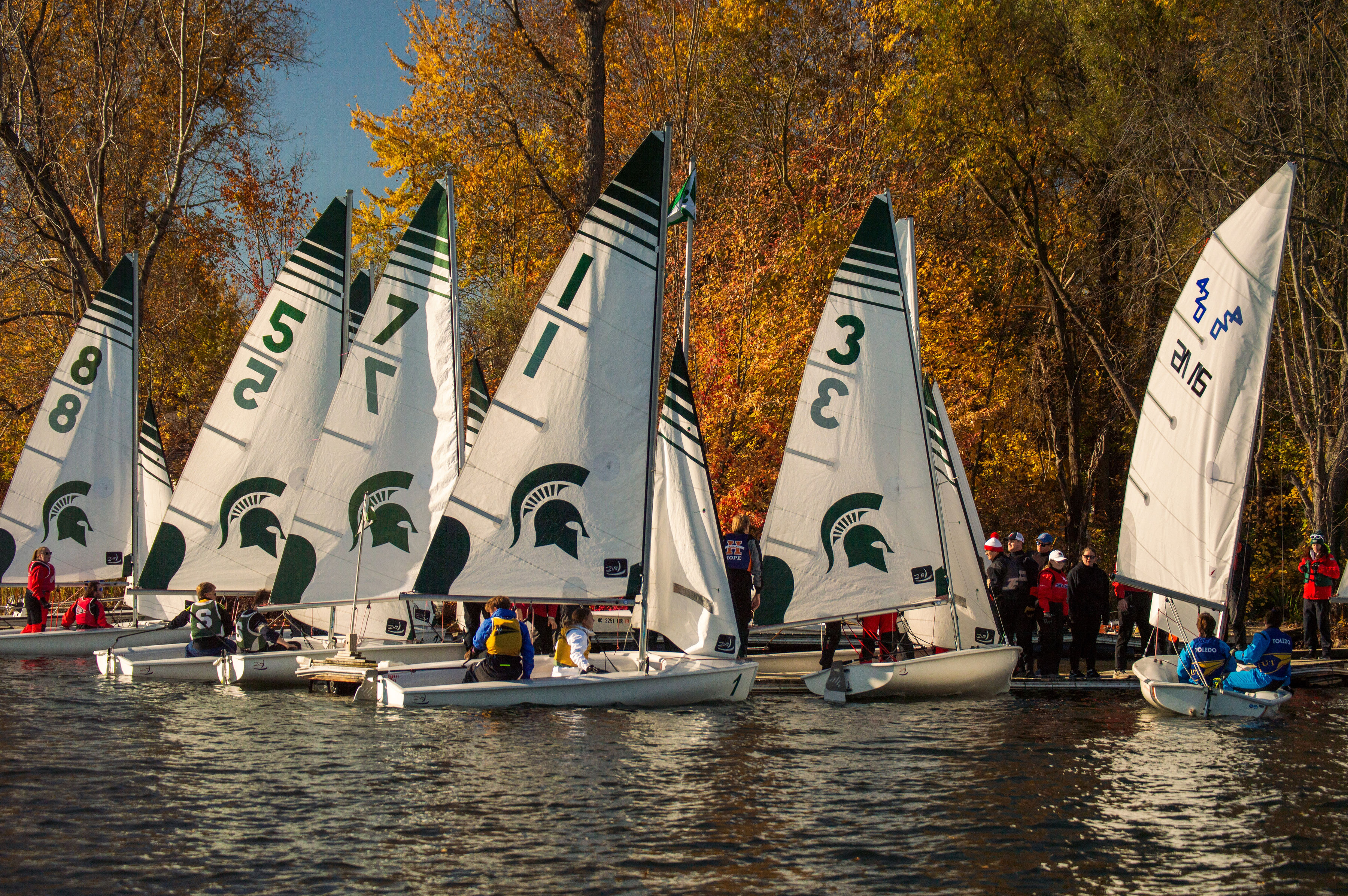 MSU Sailboats used at the MSU Sailing Center