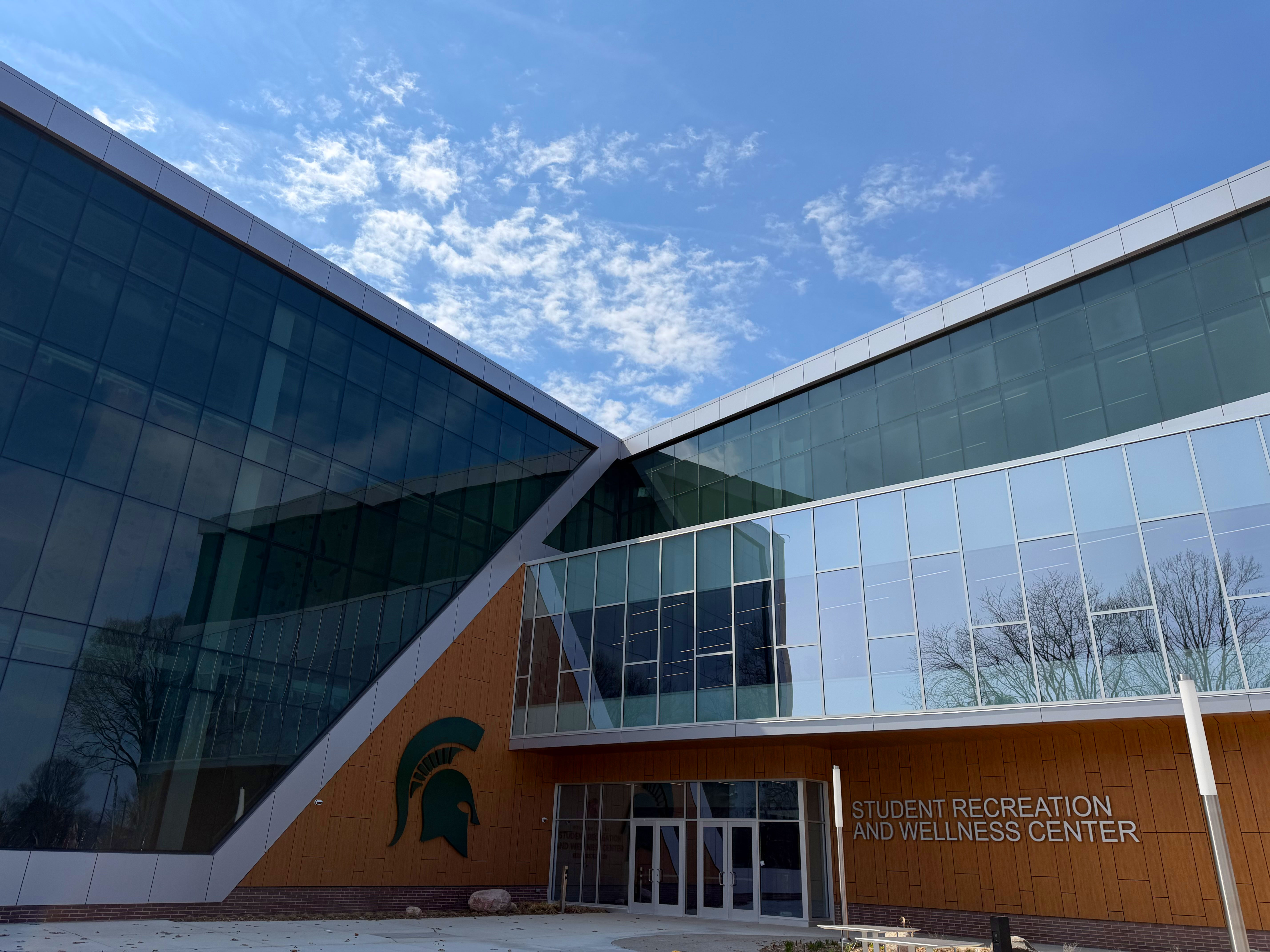 Entrance to the Student Recreation and Wellness Center 
