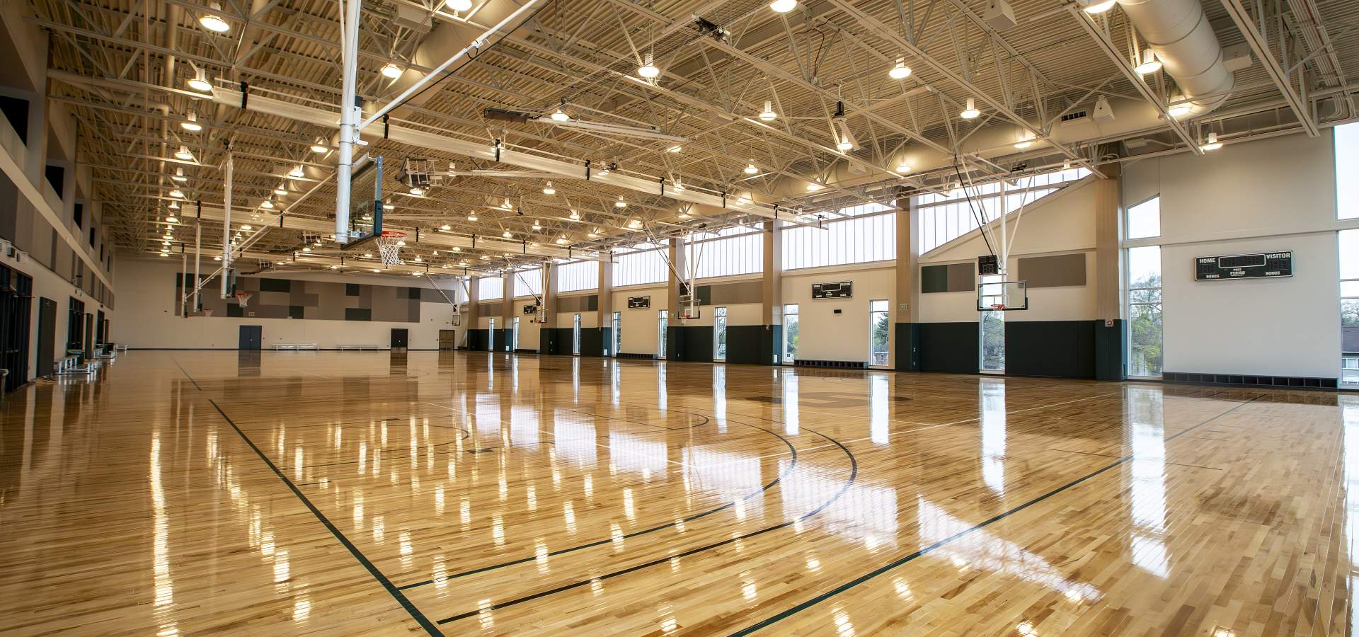 Basketball Courts at the Student Recreation and Wellness Center