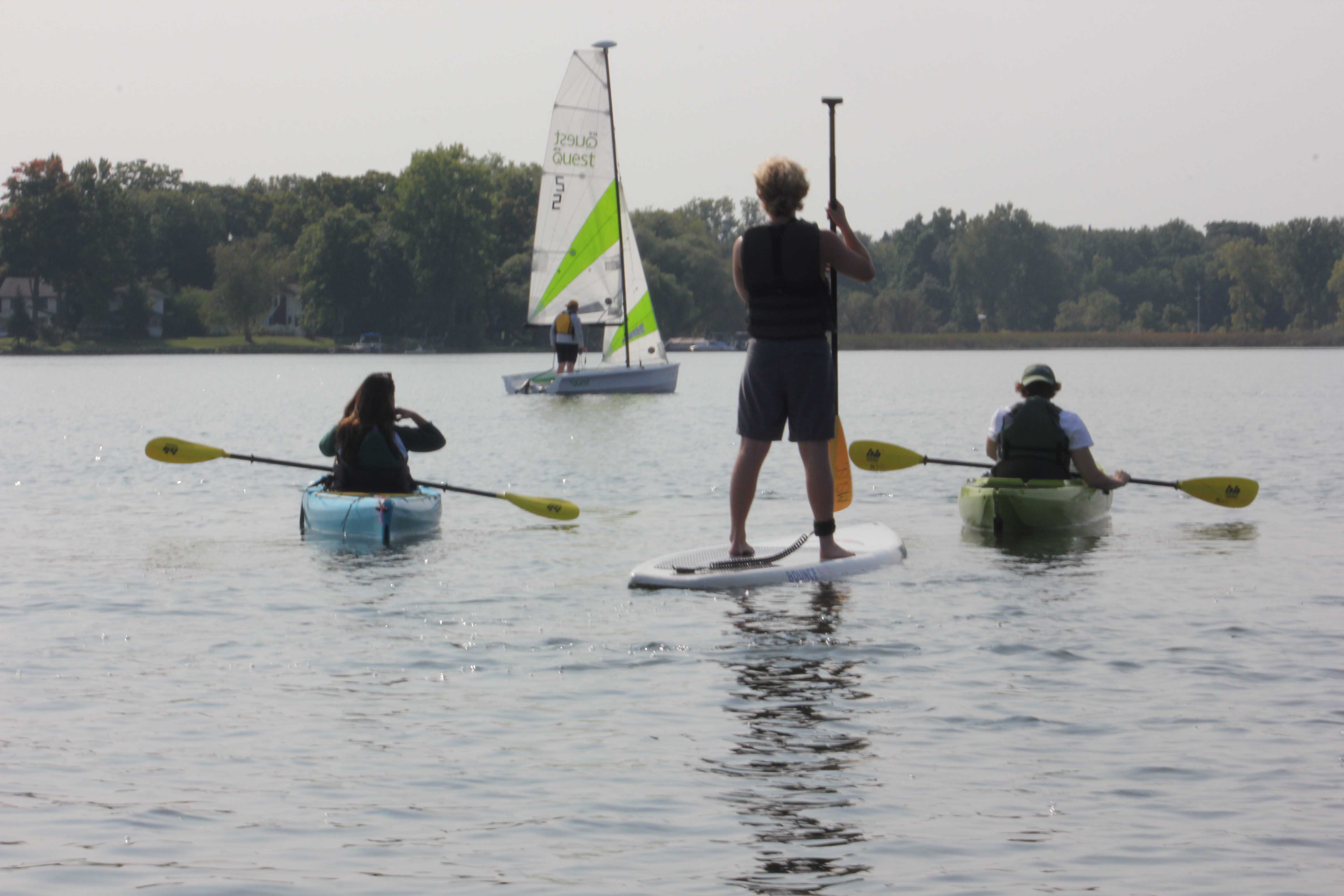 stand up paddle boarder