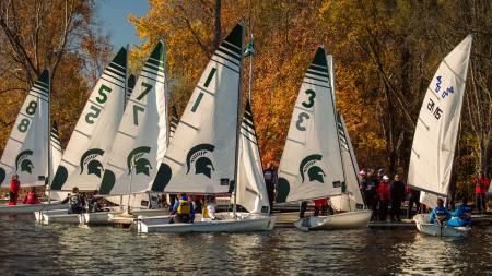 MSU Sailboats used at the MSU Sailing Center