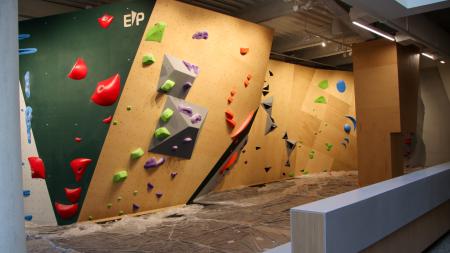 Bouldering Wall in Student Rec Center
